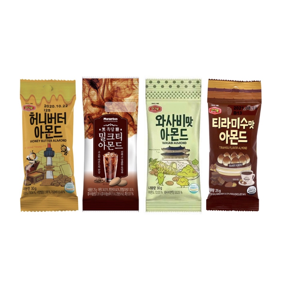 Lotte Murgerbon Honey Butter Wasabi Wassabi Almond Nuts 30g Shopee