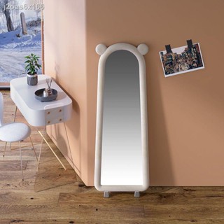 ۞Nordic dressing mirror girls bedroom full length mirror floor mirror living room home against the #4