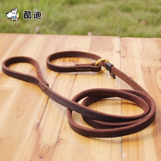 dog laceCollar traction integrated leather chain belt medium and large dog half P pet rope pull #1