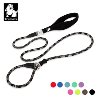 TRUELOVE Adjustable Dog Slip Rope Leash Strong Nylon Training Pet Lead Climbing Rope Soft Padded Handle for Small Medium Large Dogs