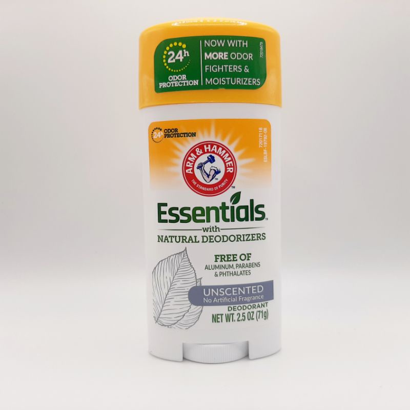 Arm & Hammer Essentials Unscented Deodorant Stick, 71g Shopee Philippines