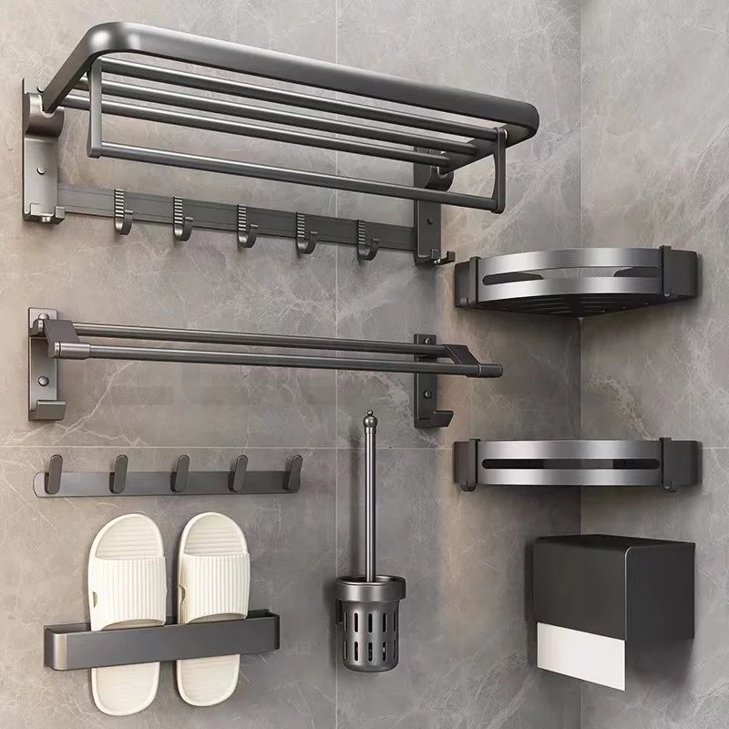 Bathroom Organizer Rack Towel Rack Corner Shelf Tissue Holder Bathroom