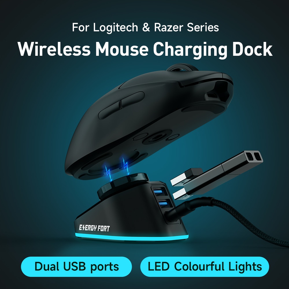 Gaming Mouse Wireless Charger For Logitech G403 G502 X Plus G703 G903