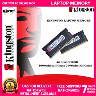 Kingston Laptop Memory RAM DDR4 DDR3 8GB 4GB 16GB SODIMM Gaming Memory 1600MHz 2400MHz 2666MHz 3200M