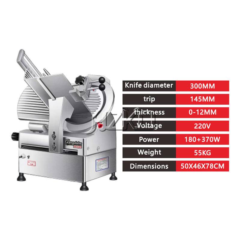 Hzko Meat Slicer Machine Commercial Electric Automatic Cow Roll Frozen