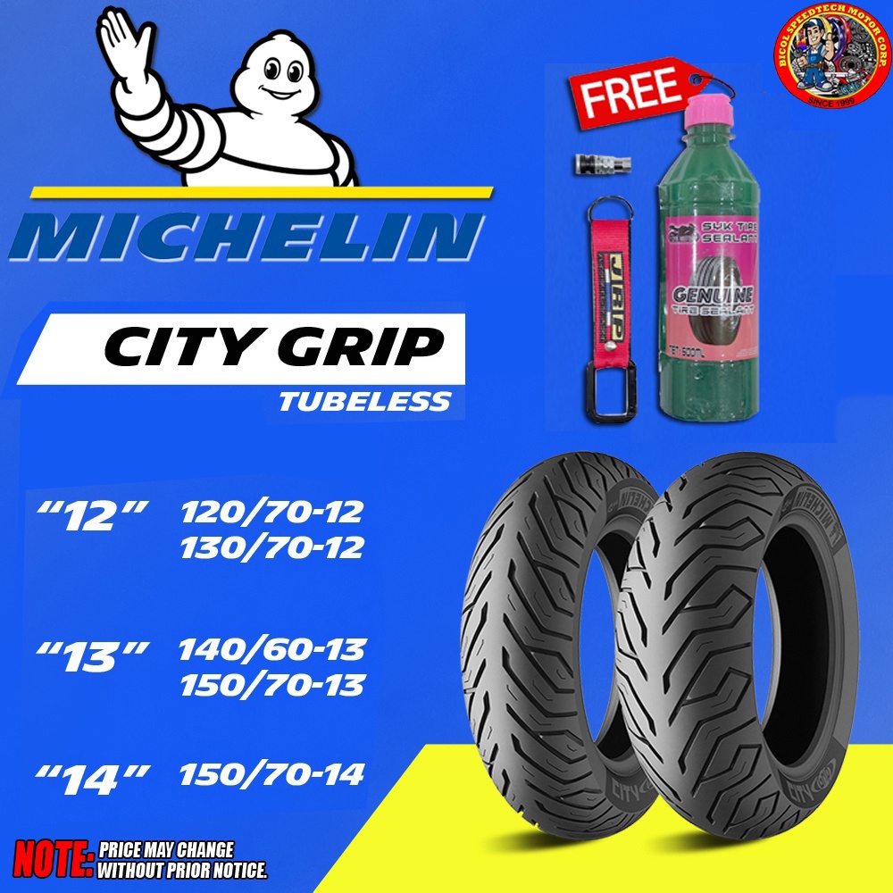 MICHELIN TUBELESS TIRE "CITY GRIP" WITH FREEBIES Shopee Philippines