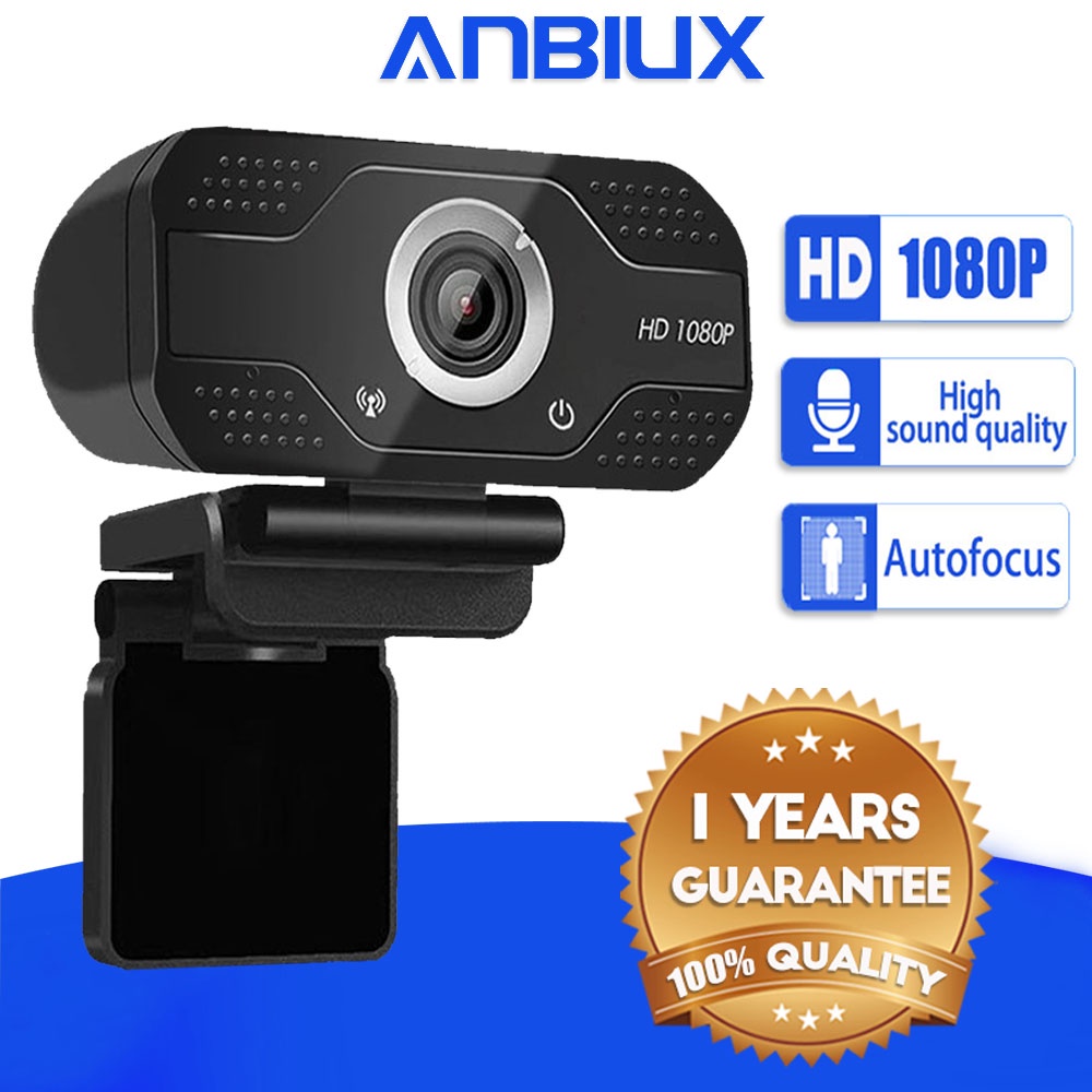 ANBIUX HD 1080P USB Camera 2MP Livestream cam For Desktop Laptop PC