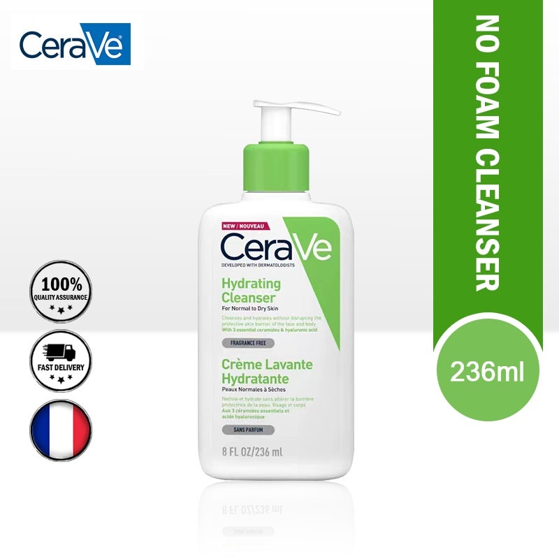 facial cleanser brilliant foaming wash cerave cleanser hydrating