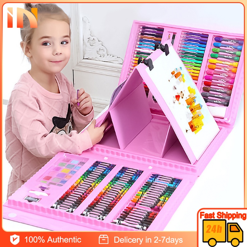 208Pcs Kids Super Mega Art Coloring Set, Crayons Oil Pastels Color ...