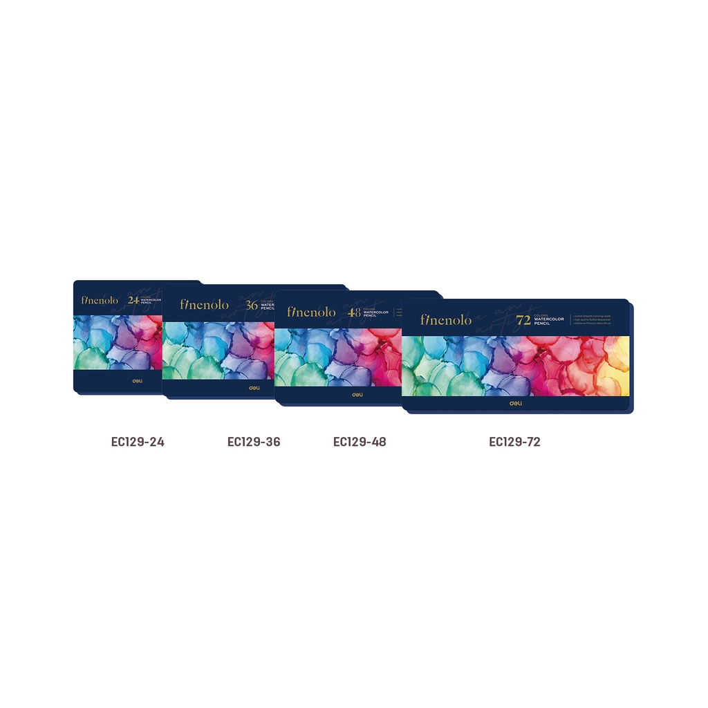 Finenolo by Deli EC129 24/36/48/72 Colors Water-Soluble Colored Lead ...