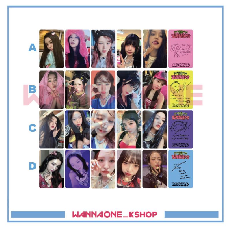 Red Velvet Birthday The Reve Festival Multivariant Photocards for Fans