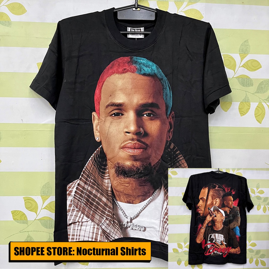 CHRIS BROWN - BREEZY SHIRT ( THE ROXX ) | Shopee Philippines