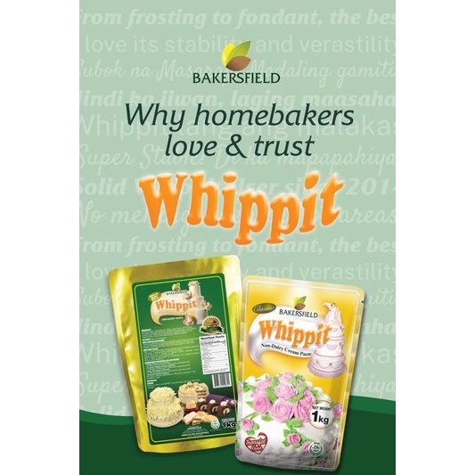 BAKERSFIELD WHIPPIT Whipping Cream Whip Cream 1KG Shopee Philippines