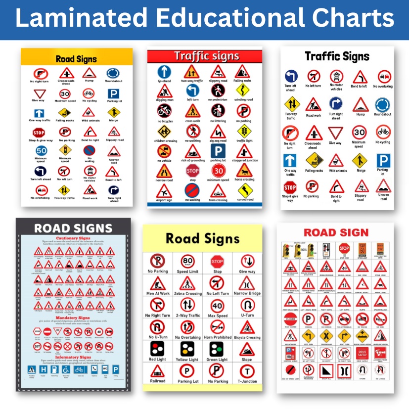 Laminated Road Symbol Signs and Traffic Symbols, Road Signs, Traffic