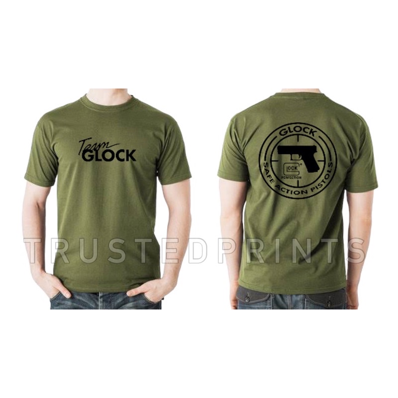 TEAM GLOCK frontback active life shirt 100 cotton. Shopee Philippines