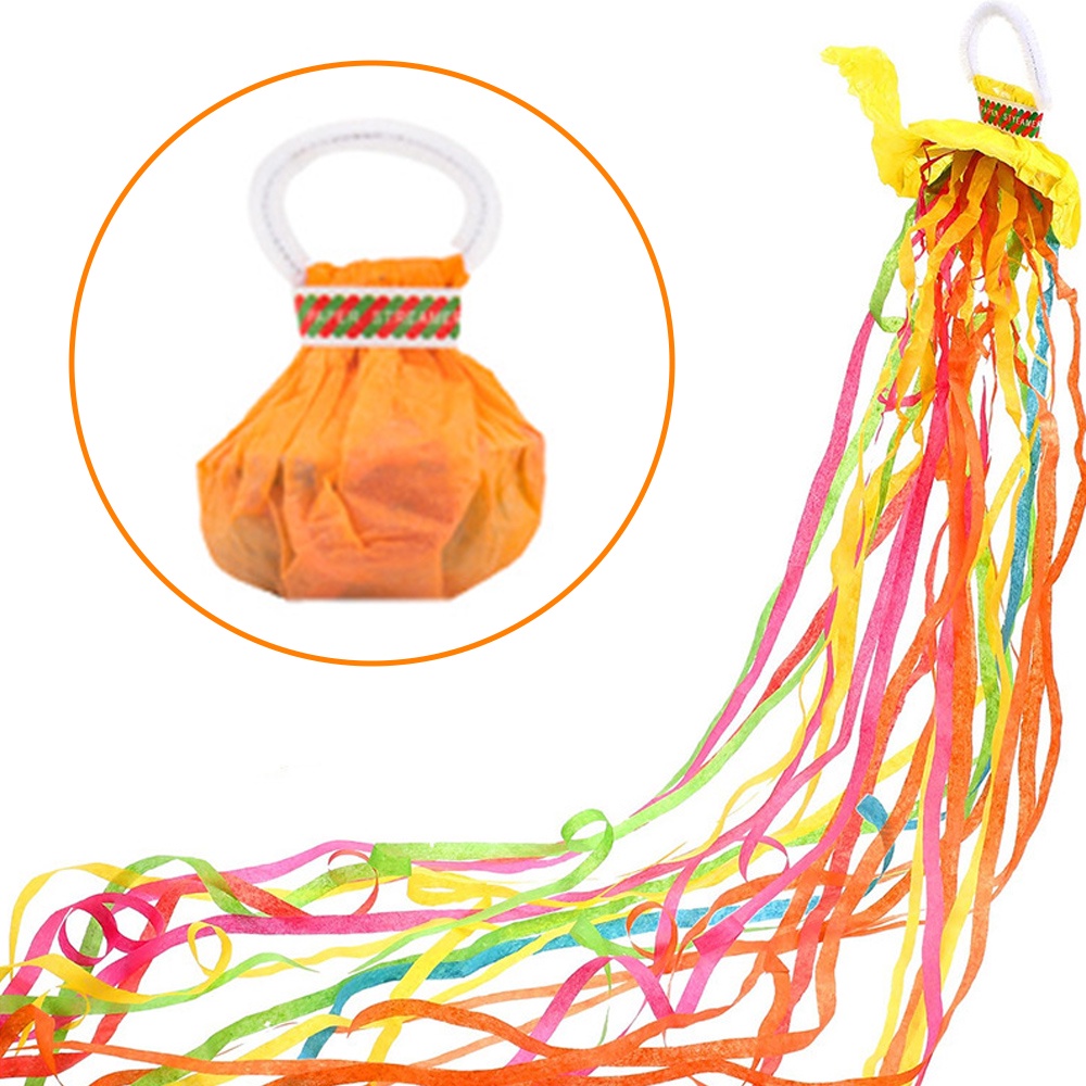 New Year 30 Colorful HandThrowing Ribbons, Spider Silk Streamers