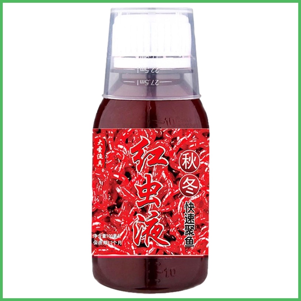 Bass Attractant 100ml Red Worm Fishing Scent Attractant Scent Fish