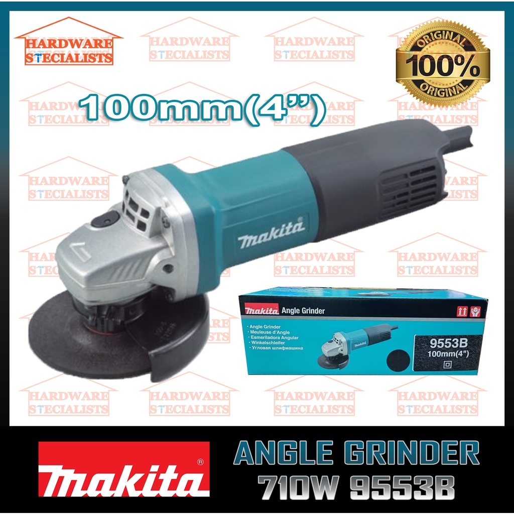 Makita Angle Grinder 9553B w/ free Grinding Disc Original Shopee