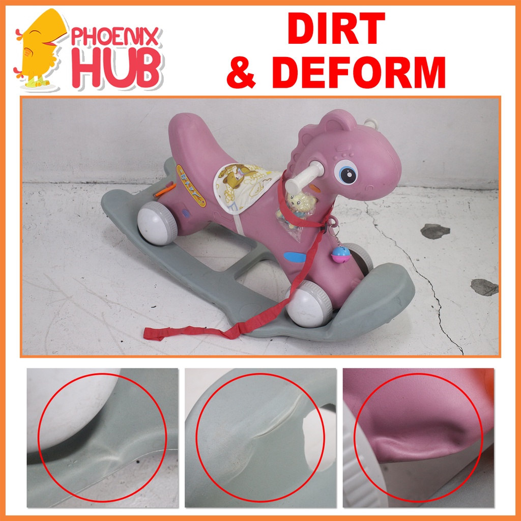 PhoenixHub Slightly Damage1989 2 in 1 Baby Ride On Toys Scooter