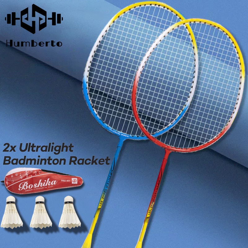 Badminton racket Ultra light durable unisex badminton racket with free