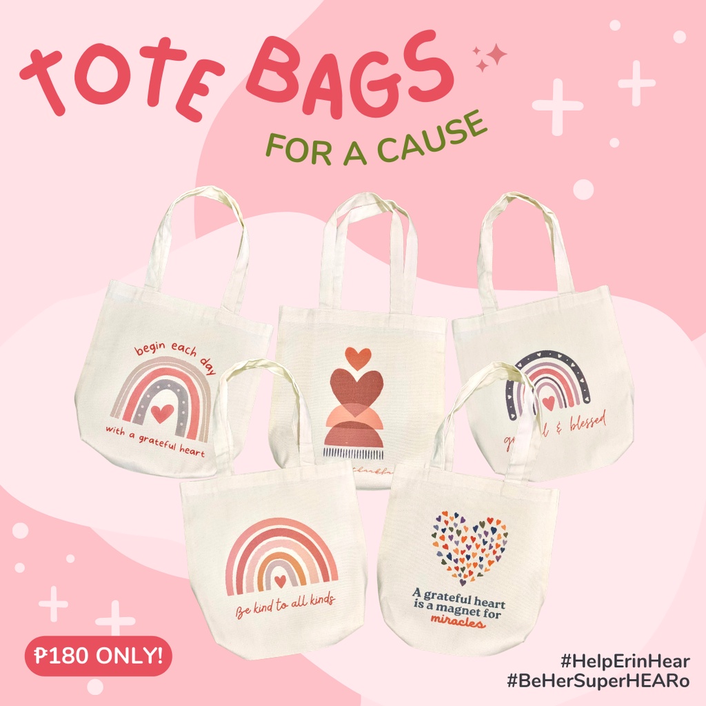 Expandable Beige Canvas Tote Bag (for a cause) Shopee Philippines