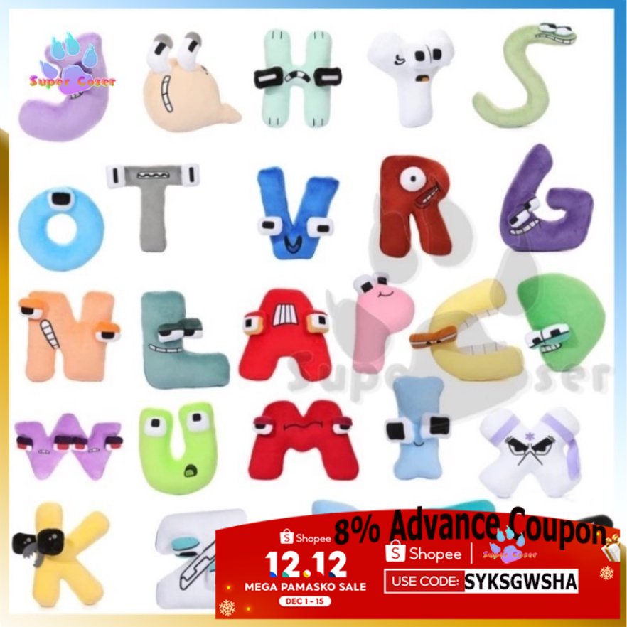 26 PCS Alphabet Plush Toy, Alphabets Alphabet Lore Stuffed Doll