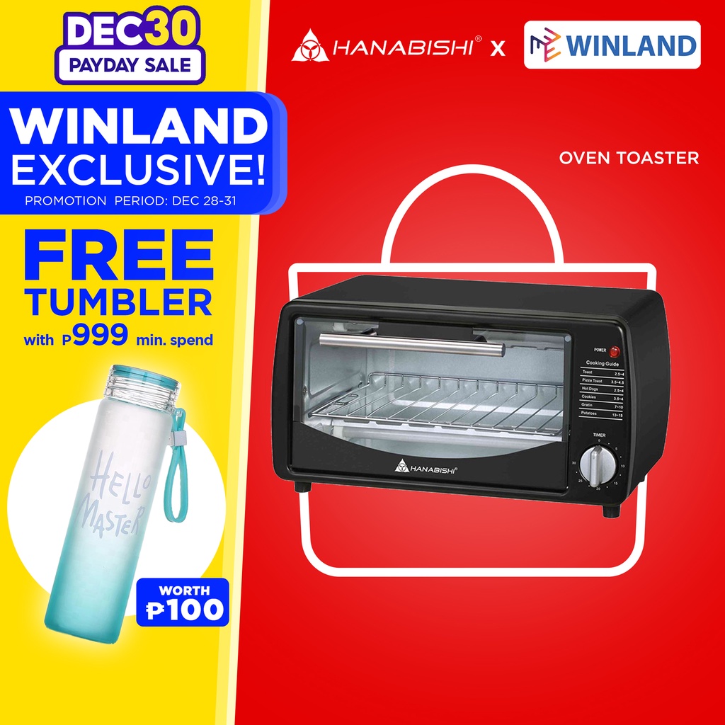 HANABISHI by Winland 9L Oven Toaster Bake Toast HO70 Shopee Philippines