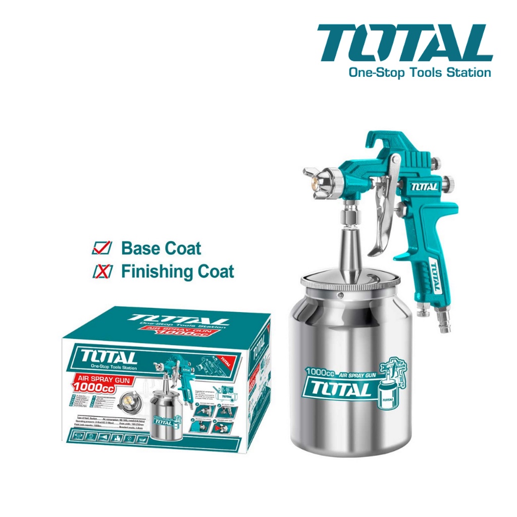 TOTAL PROFESSIONAL SPRAY GUN HVLP (TAT11001) 1000cc Shopee Philippines