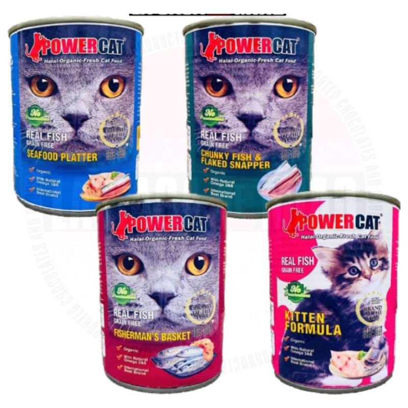 PowerCat Can Real Fish Grain Free 400g Shopee Philippines