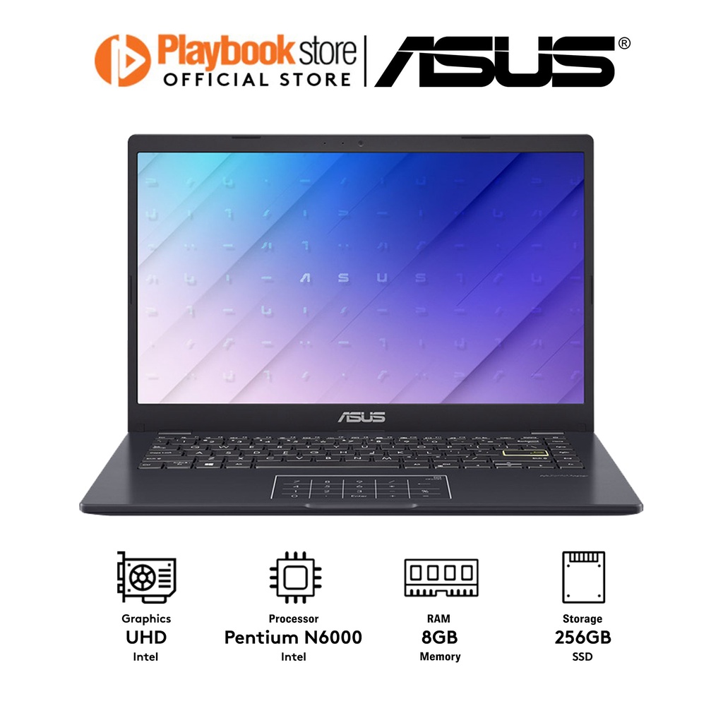 Asus E410KA-BV450W 14" Full HD Intel Pentium N6000 256GB+8GB SSD UHD ...