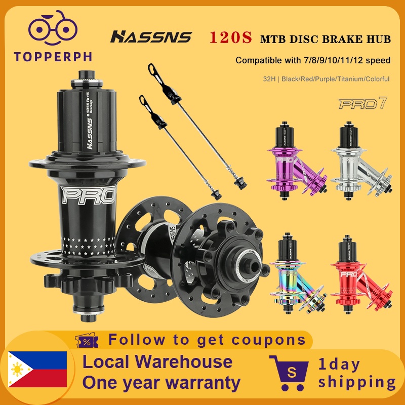 Hassns Pro7 Mtb Hubs Six Jaws 120 Rattle Quick Release 24 Hole 32 Hole Quad