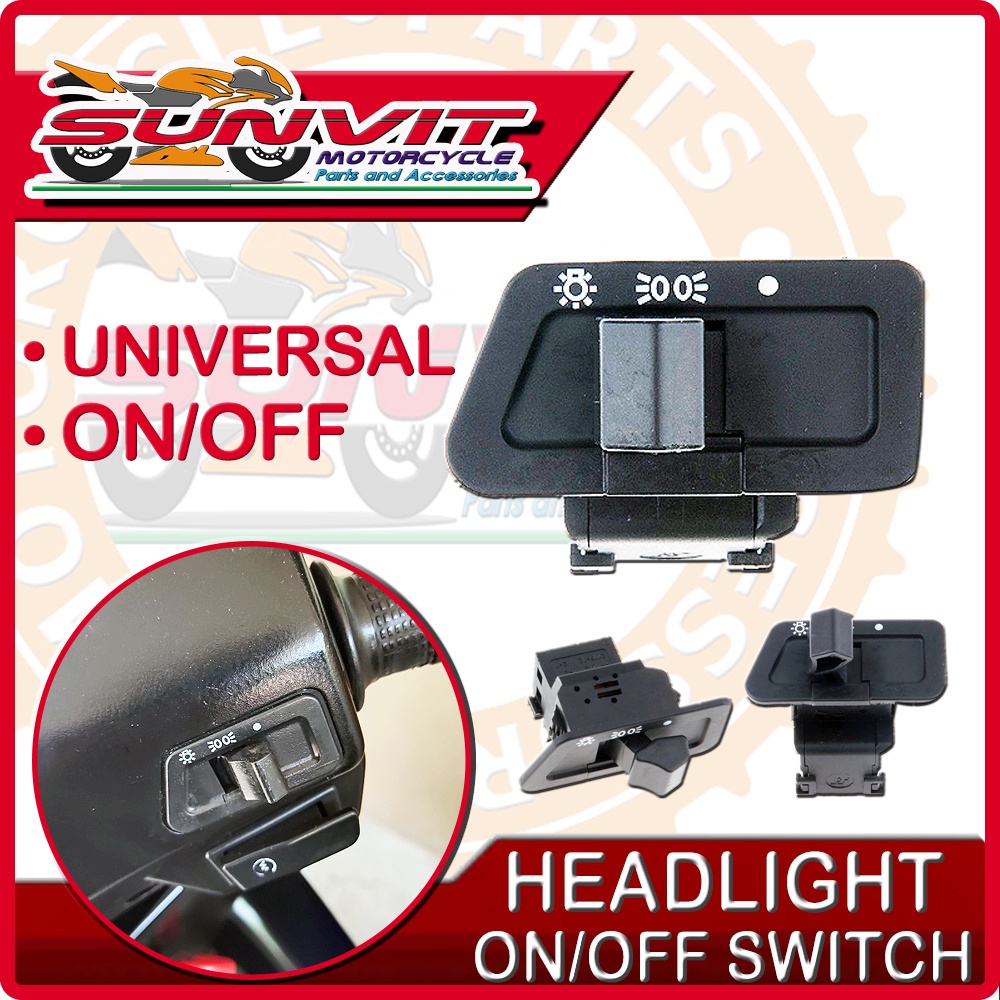 MOTORCYCLE HEADLIGHT ON/OFF SWITCH UNIVERSAL | Shopee Philippines