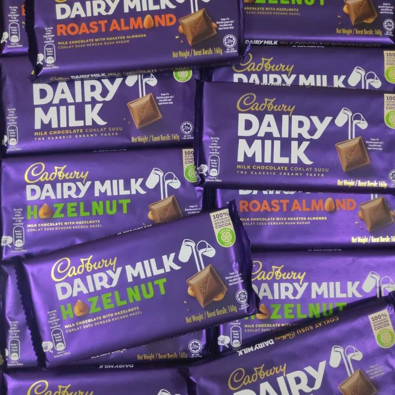 Cadbury Dairy Milk 160 grams Shopee Philippines
