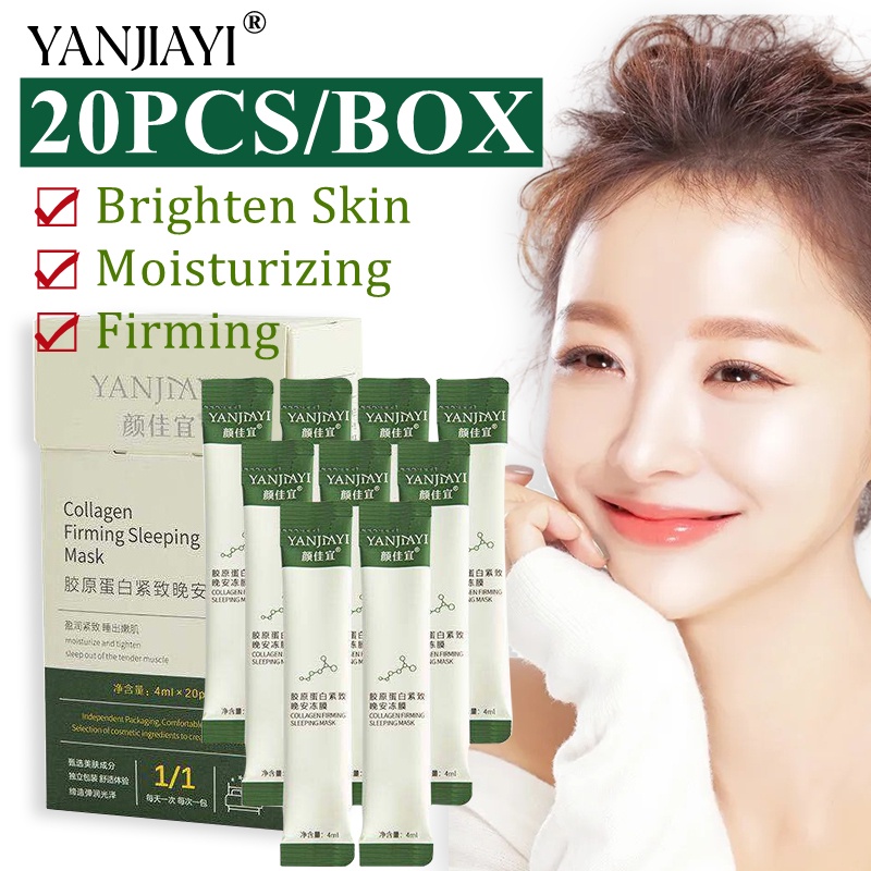 YANJIAYI Collagen Firming Sleeping Mask Lighten Acne Mark Freckle No