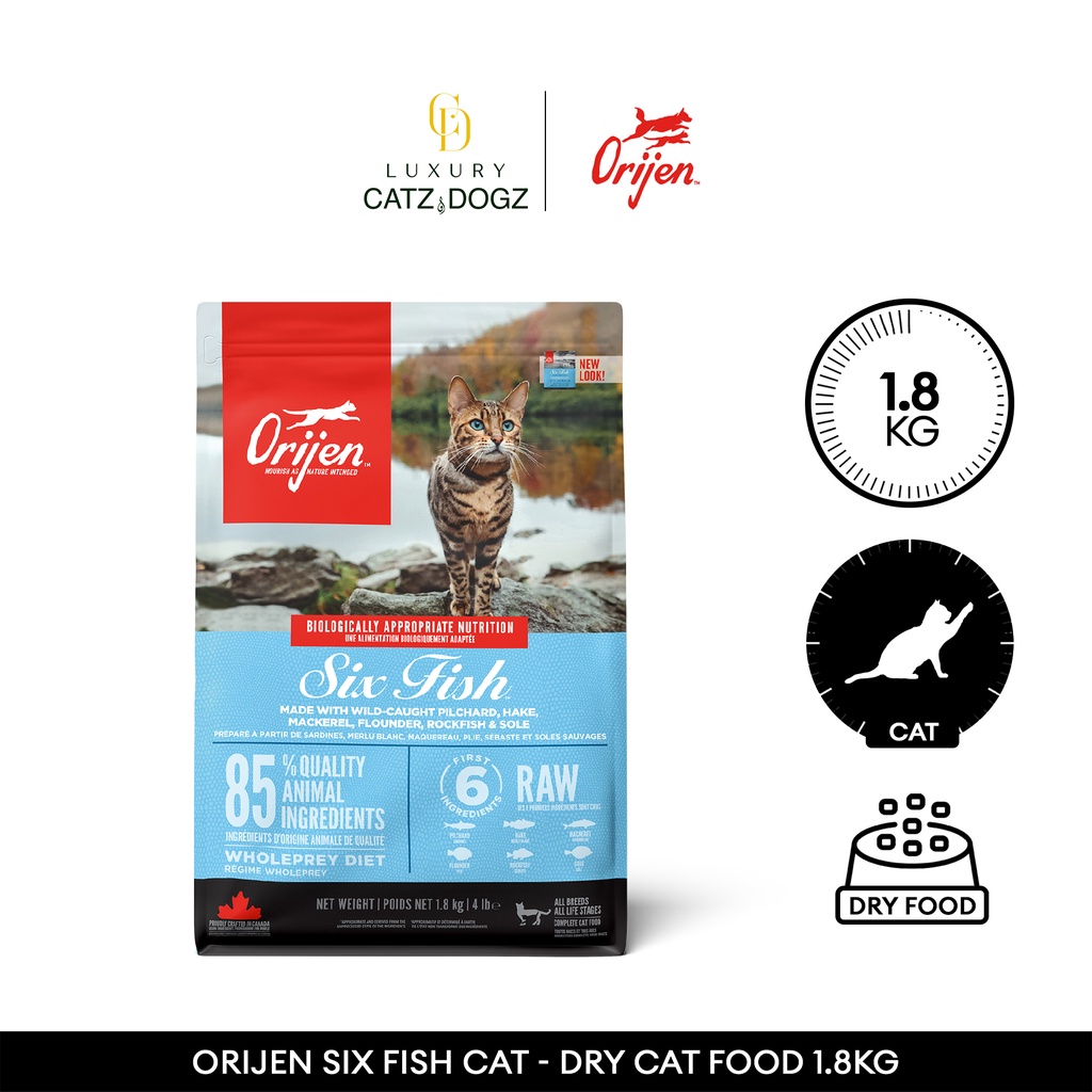 Orijen Six Fish Cat I Dry Cat Food 1.8kg