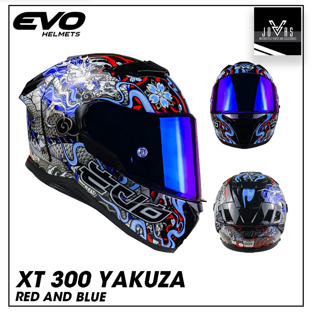 EVO XT 300 YAKUZA MOTORCYLE FULLFACE HELMET Shopee Philippines