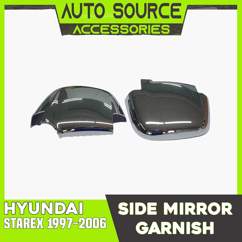 HYUNDAI STAREX SIDE MIRROR GARNISH CHROME 1997 1998 1999 2000 2001 2002 ...