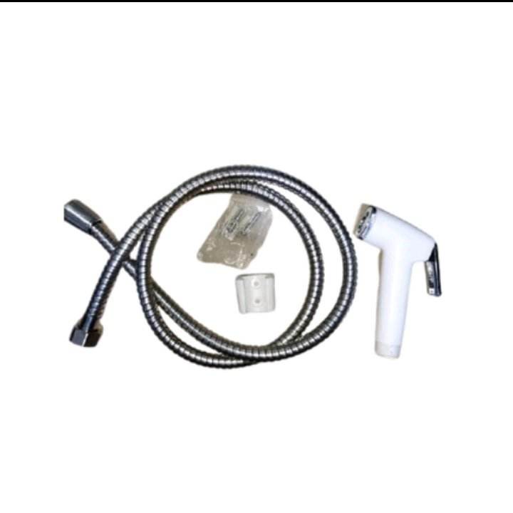 Abs Chrome Bidet With Hose Spray Gun For Toilet Spray Set 1.2m Shopee