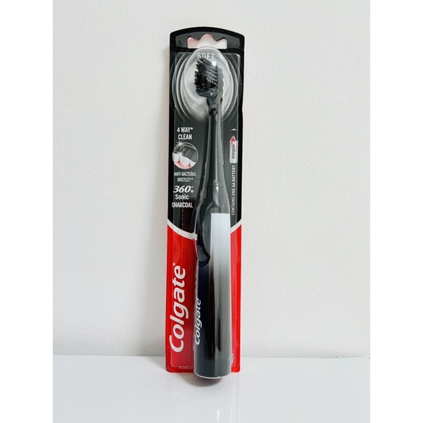 Colgate 360 Charcoal Sonic Powered Battery Toothbrush1.0ea Shopee