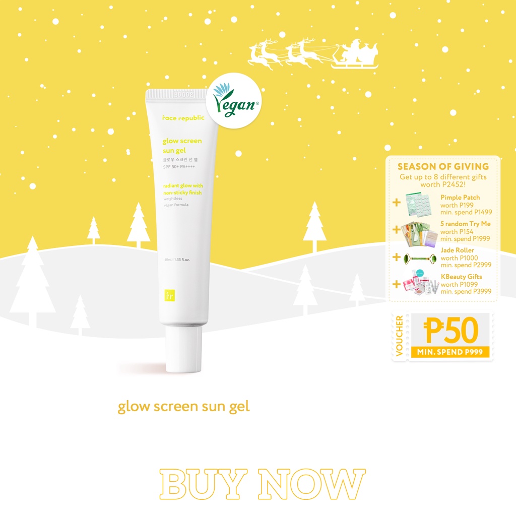 Face Republic Glow Screen Sun Gel SPF50+ PA++++ 40mL [Nonsticky