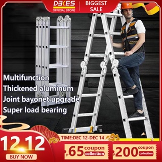 【3 Year Warranty】ladder foldable on sale 12FT 16FT 20FT  Multi Purpose Aluminum Ladders 4x3 4x4  4X5