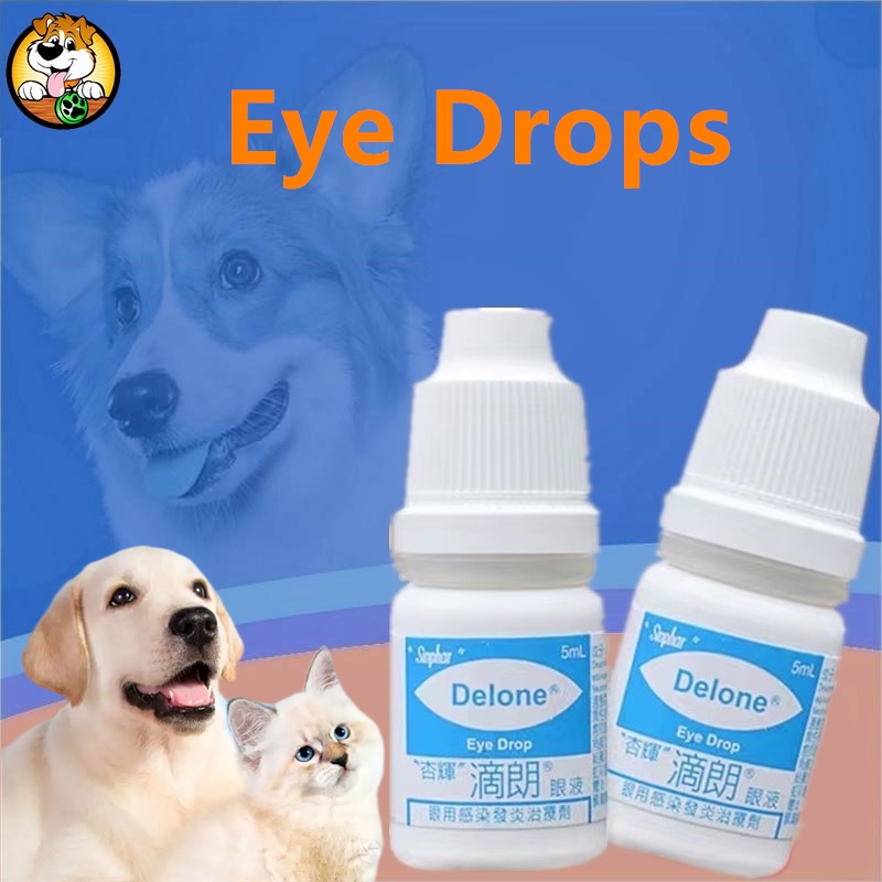 Sinphar 5ml Delone Dog Eye Drops Cat Eye Drops Pet Eye Drops Shopee