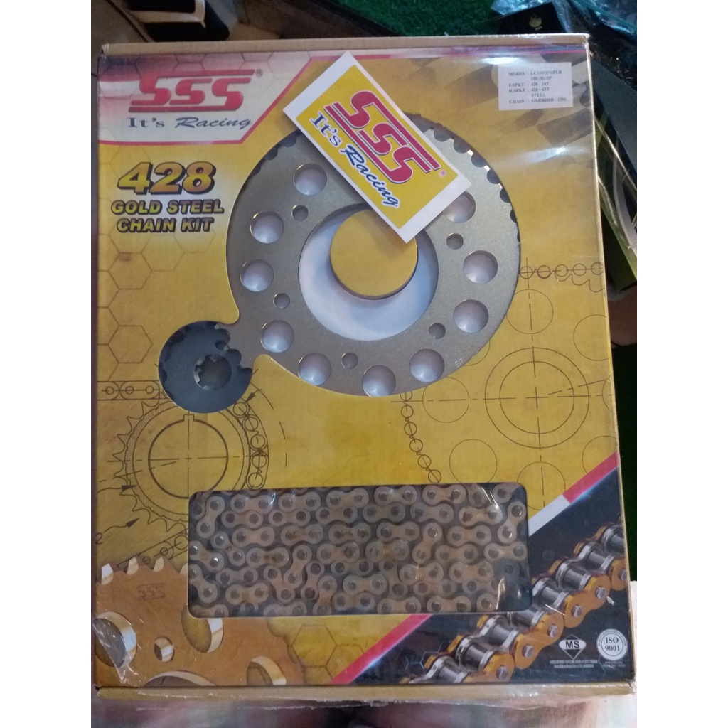 SSS Sprocket Set for Sniper 150 / 1443 428 Gold Shopee Philippines
