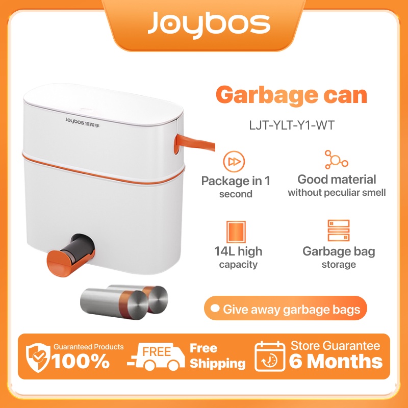 Joybos Trash Can With Cover Kitchen and Bathroom Trash Bin Garbage Can