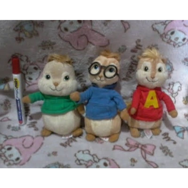 Chipmunks From The Tv Series Alvin And The Chipmunks Plushies From Ty Shopee Philippines