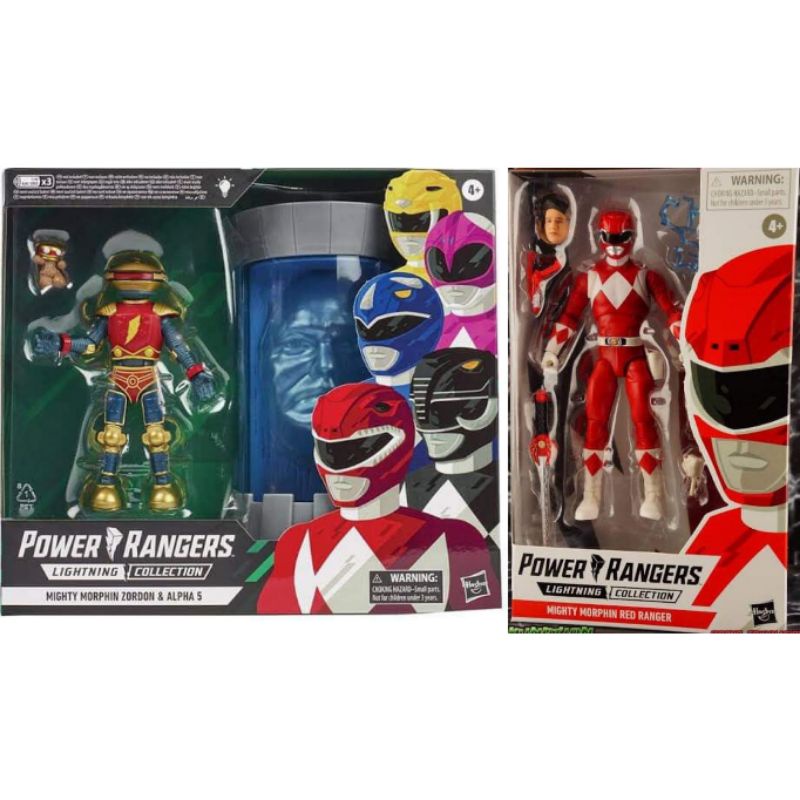 RED RANGER & ALPHA 5 / ZORDON SET, sealed - Lightning Collection Mighty ...