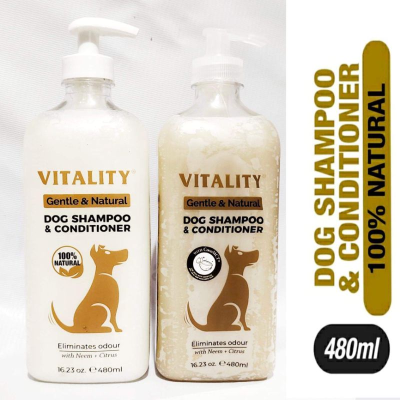 Vitality Dog Shampoo and Conditioner 480ml Vitality Dog Shampoo and