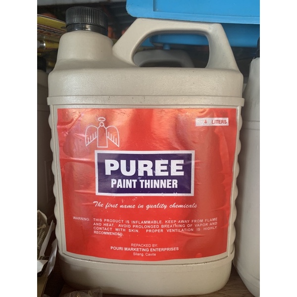 PUREE Paint Thinner 4Liters Shopee Philippines
