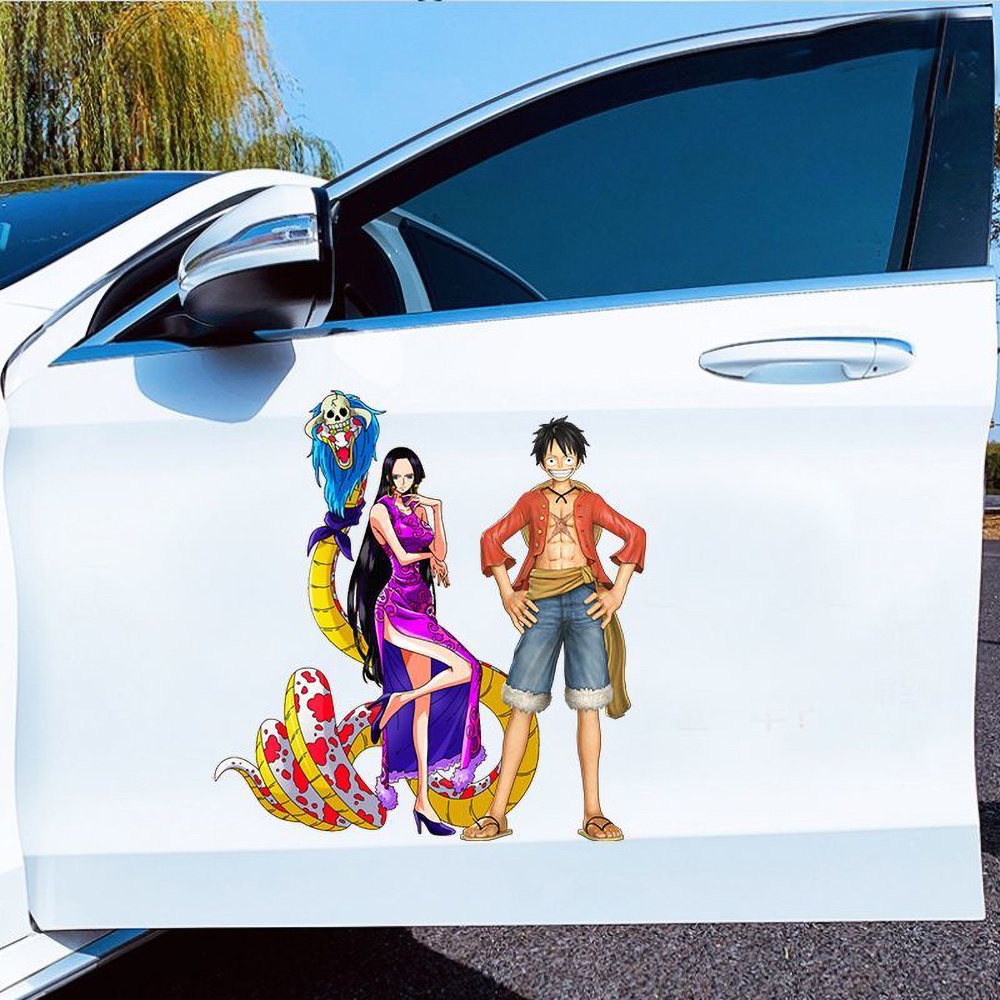"One Piece" Luffy Boa Hancock Personality Cartoon Car Body Decoration