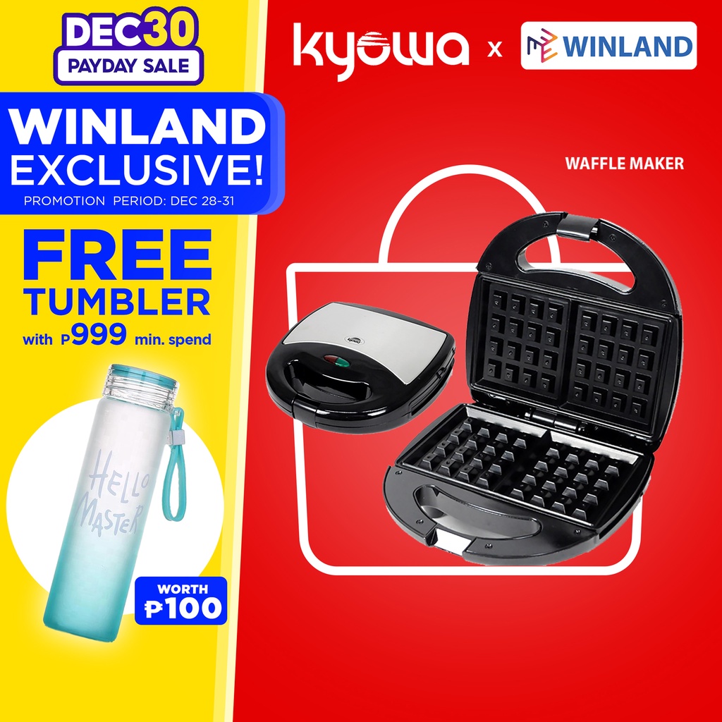 KYOWA by Winland Waffle Maker Waffle Toaster Stainless Steel Body KW